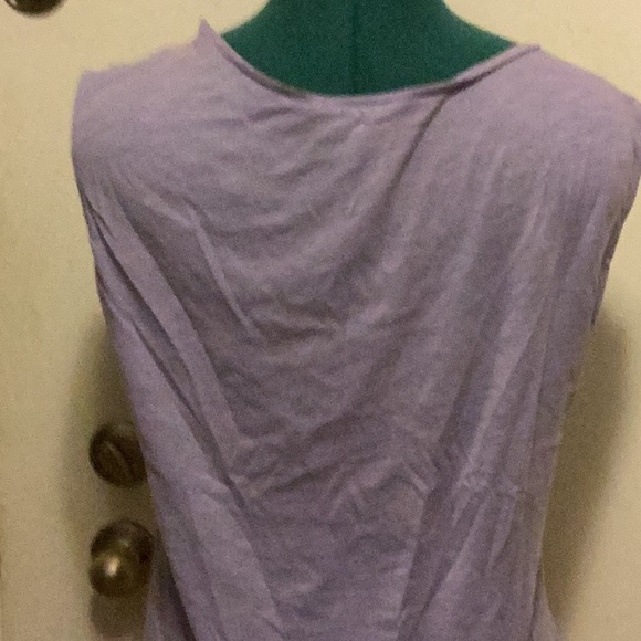 Loft soft purple short sleeve Top Med - Picture 3 of 4